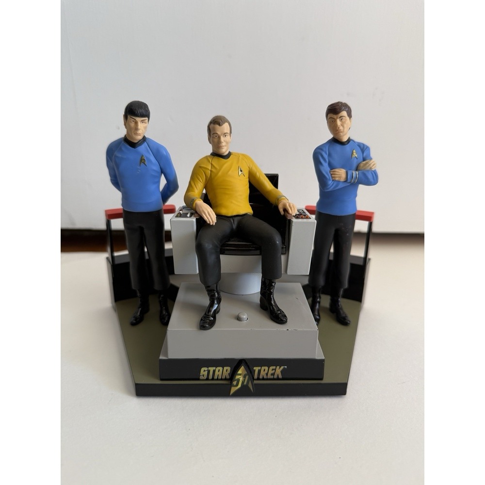 2016 Hallmark Star Trek 50th Anniversary To Boldly Go Tabletop Collectable Read
